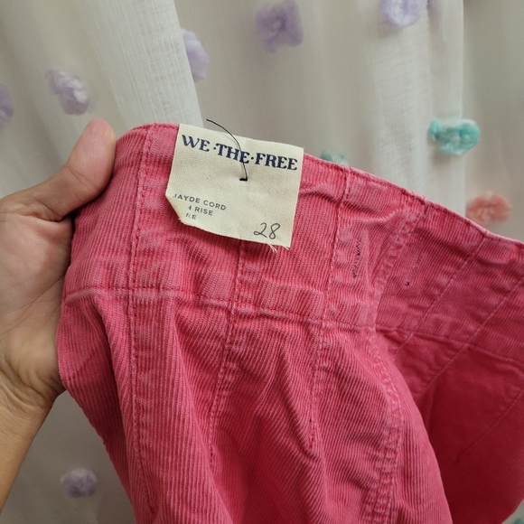 #225- We The Free FP Jayde Cord Flare Jeans In Baton Rouge - Picture 7 of 10